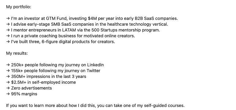 LinkedIn Hakkında Bölümü